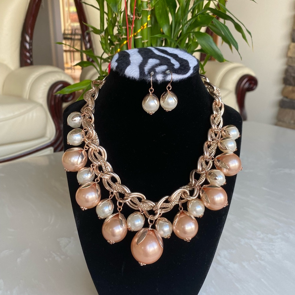 Necklace and earrings